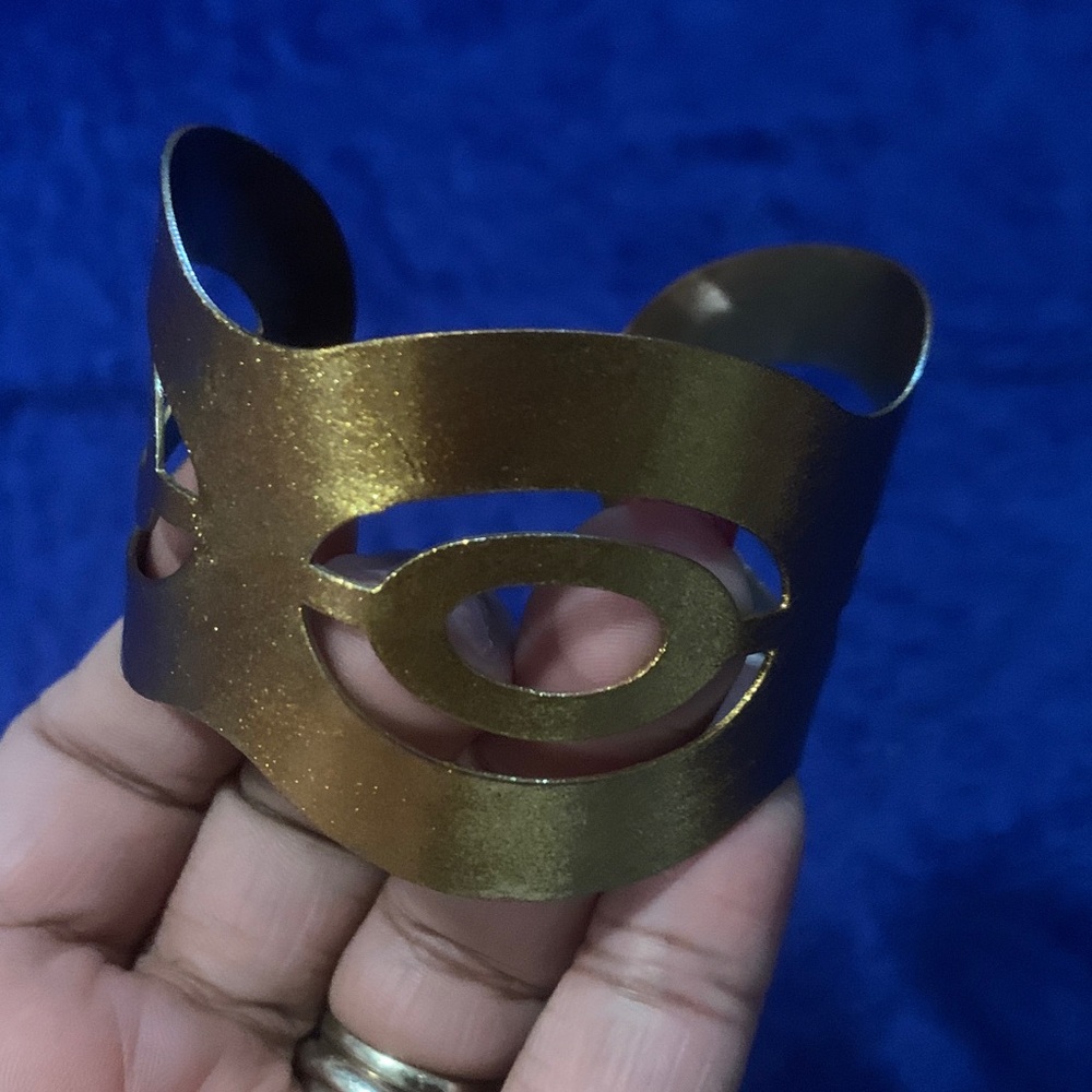 Gold Sparkly  Cuff Bracelet